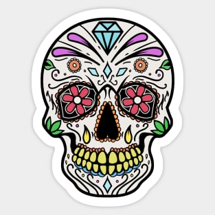 Mexican Skull Dia de los muertos Day of the dead Sticker